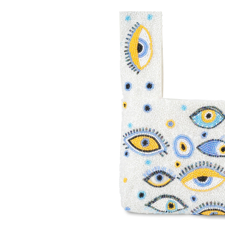 Evil Eye-Hand Embroidered Purse