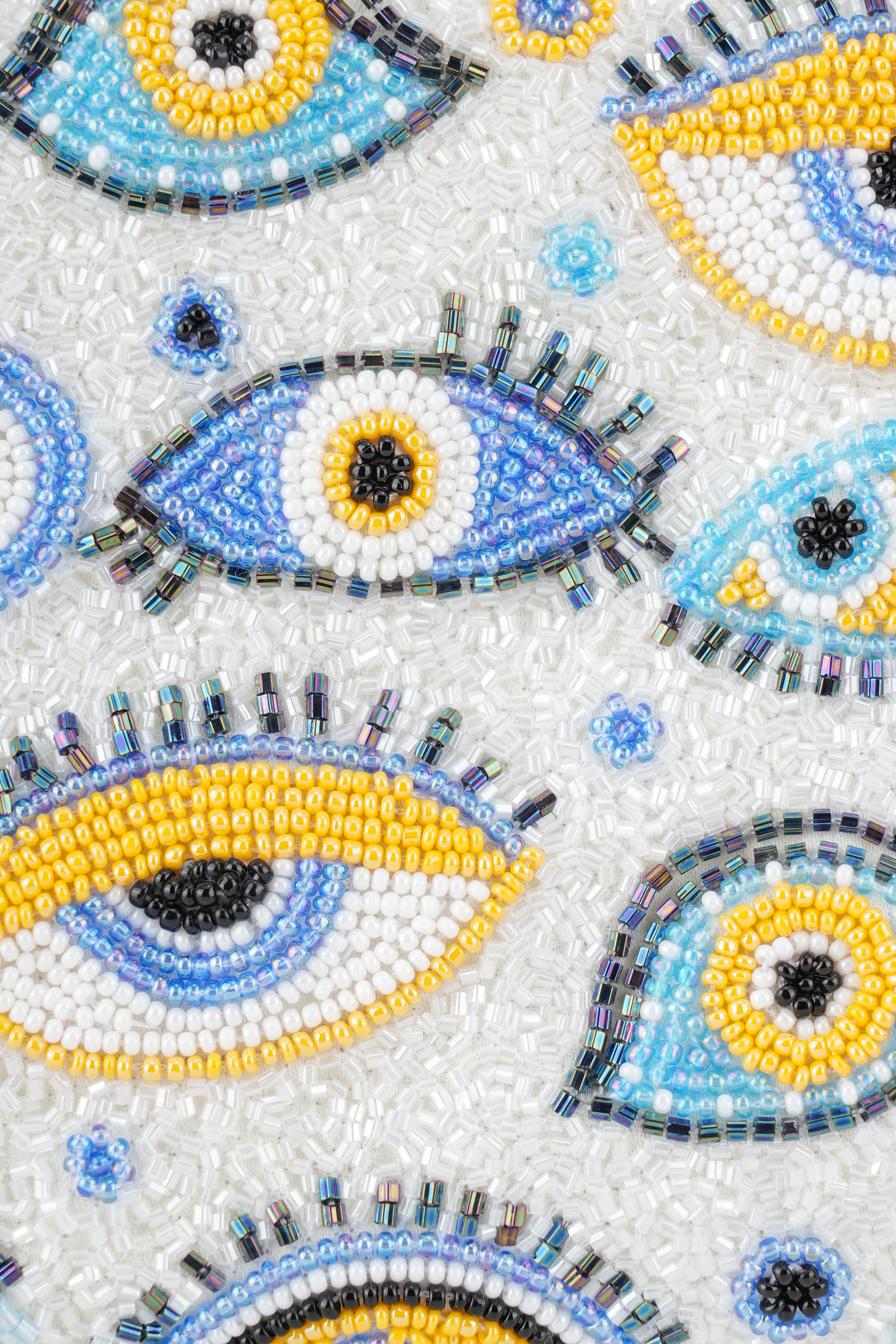 Evil Eye-Hand Embroidered Purse